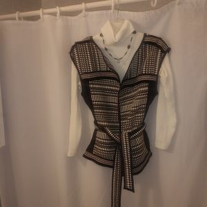 Black and White Vest